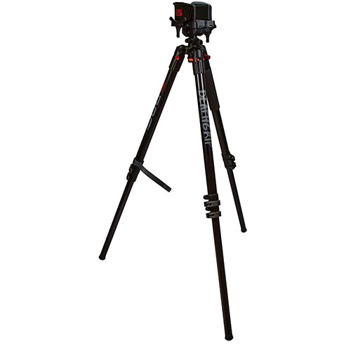 BOG™ DeathGrip Aluminum Tripod gir uovertruffen stabilitet og holdbarhet, med en patenterte clamp som sikrer våpenet, så du kan fokusere på jakten.