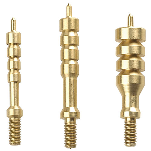Tipton 13-delt Solid Brass Jag-set gir en tett passform mellom lappen og løpet, med en spiss tupp for sentrering, levert i en holdbar boks med merkede rom.