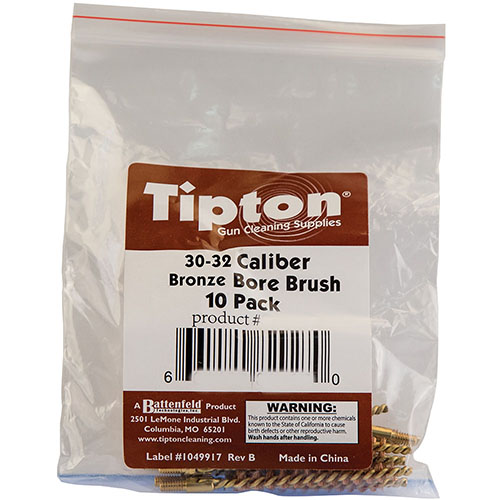 Tipton Rifle Bronze Bore Brushes er uunnværlige for rengjøring av våpen. Høy kvalitet i bronse og nylon for alle kalibre, perfekt for grundig vedlikehold.