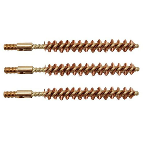 Tipton Rifle Bronze Bore Brush, 3pk, er essensielle for rengjøring av våpen. Høykvalitets børster i bronse for 35 / 9mm kaliber, perfekt for alle behov.