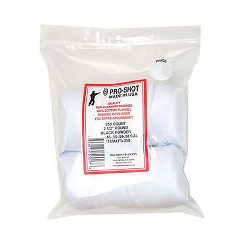 Tipton Patches 45-58 Caliber er laget av 100% bomullsfleece, nøyaktig kutte for bruk med Tipton® Jags, og gir optimal ytelse med slotted tip.