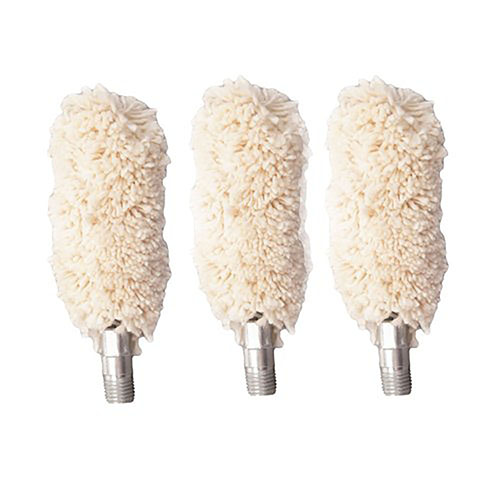 Tipton Bore Mop, 3 pk, er laget av 100% bomull og er superabsorberende, perfekt for å påføre løsemidler og smøremidler i løpet av rengjøring av bore.