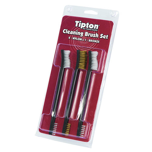 Tipton Double Ended Cleaning Brush Set gir deg små bust på den ene enden for trange områder og store bust på den andre for rengjøring av større deler, uten å skade finishen.