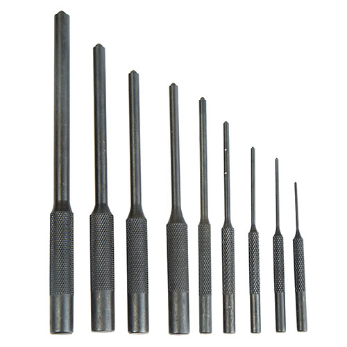Wheeler Master Roll Pin Punch Set kombinerer Roll Pin Starter Set og Ball Profile Pin Punch Set med en gunsmithing hammer for en komplett løsning.