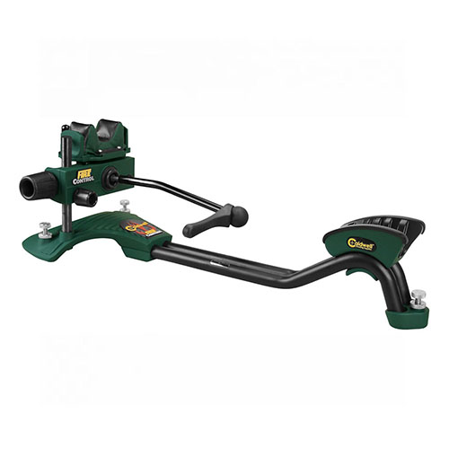 Caldwell Fire Control Front Rest gir maksimal stabilitet og enkel oppsett, med en robust konstruksjon av støpt aluminium og ikke-marring bakstøtte.