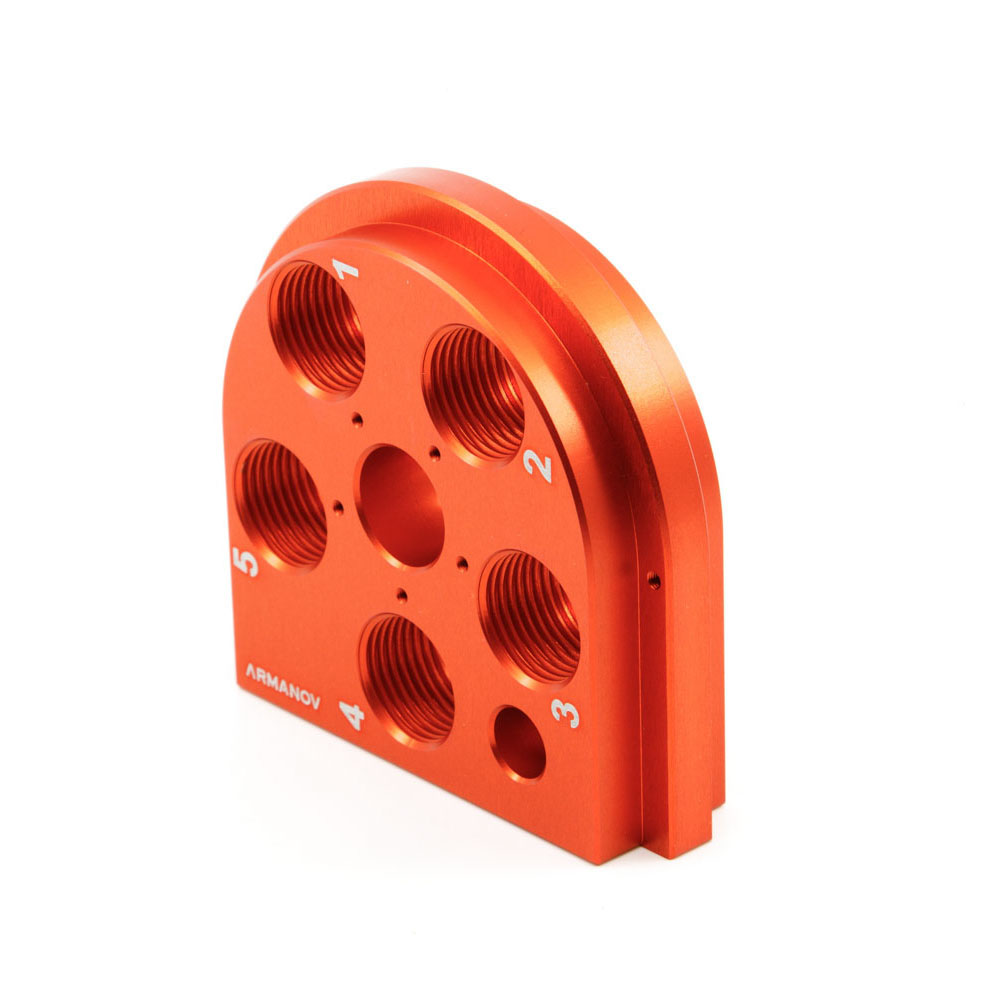 ARMANOV Dillon 650 Toolhead gir optimal justering med Zero Play og Free Float, noe som sikrer mer konsentrisk ammunisjon og bedre presisjon.