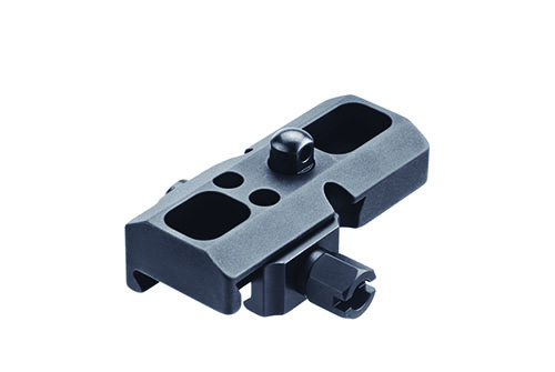 ERATAC Adapter for Harris Bipod gir en stabil festing på Picatinny rails, med en ekstra lang base som sikrer solid montering på håndtaket.