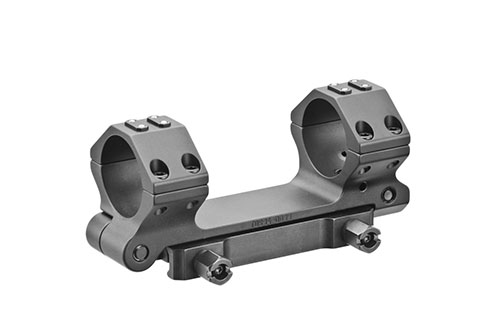 ERATAC One-Piece Mount gir sikker montering med QD-låser, er kompatibel med Picatinny og Weaver, og er laget av slitesterk aluminium for maksimal holdbarhet.