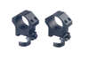ERATAC Two-Piece Ring Mounts tilbyr Mil-Spec kvalitet, verktøyløs QD-lås, justerbar rail tension og en robust 25 mm ringbredde for ekstra optikk.