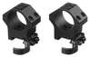 ERATAC Two-Piece Ring Mounts i 34 mm, H 25 mm har justerbare sikkerhetsløsninger, solid lås og modulært grensesnitt for sekundære optikker.