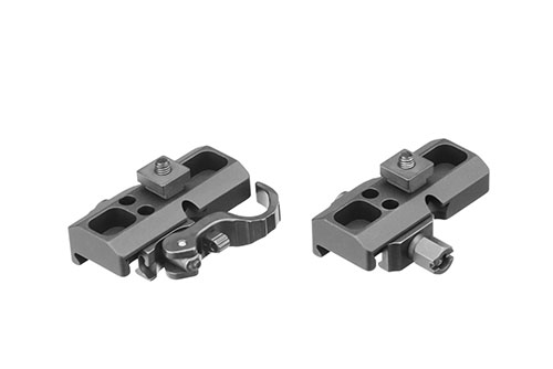 T-Nut-Adapter for Harris lever fra ERATAC gir en sikker og pålitelig festing av tilbehør, perfekt for presisjonsvåpen og skyting under varierte forhold.