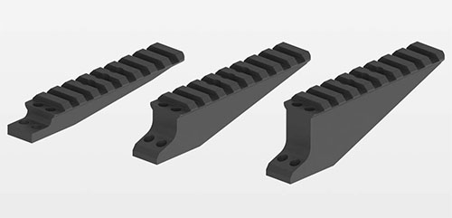 ERATAC Picatinny Adapter for Laser Rangefinders i billet aluminium gir maksimal holdbarhet og presisjon, med 3 høyder for optimal tilpasning av optikk.