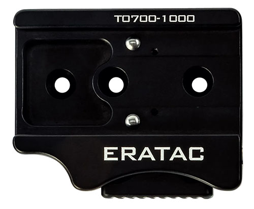 Ball-Locking Slider for ERATAC ARCA Rail gir en solid recoil-resistans med null mekanisk spill og rask frigjøring med én hånd for optimal brukervennlighet.