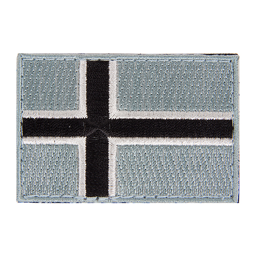 ULFHEDNAR Velcro-Patch med norsk flagg i størrelsen 4 x 6 cm, tilgjengelig i rød/hvit/blå og tan, perfekt for å tilpasse utstyret ditt.