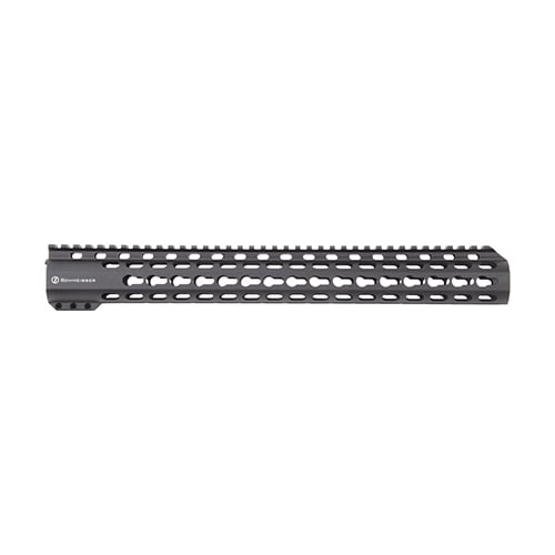 SCHMEISSER Handguard Free Float KeyMod gir høy stabilitet og presisjon med et elegant Slim-Line design. Kompatibel med vanlige tilbehør via KeyMod-grensesnitt.