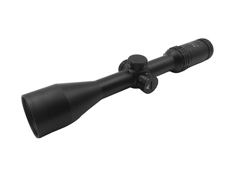 Falke 2-12x50 Mil Dot kikkertsikte med opplyst retikkel, 11 lysstyrkenivåer, 0.1 MRAD justeringer og robust design for presis skyting.