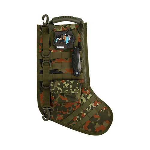 Den Tactical Christmas Stocking kombinerer holdbarhet, MOLLE-system, romslig design og tilpasningsmuligheter for en taktisk jul som skiller seg ut.