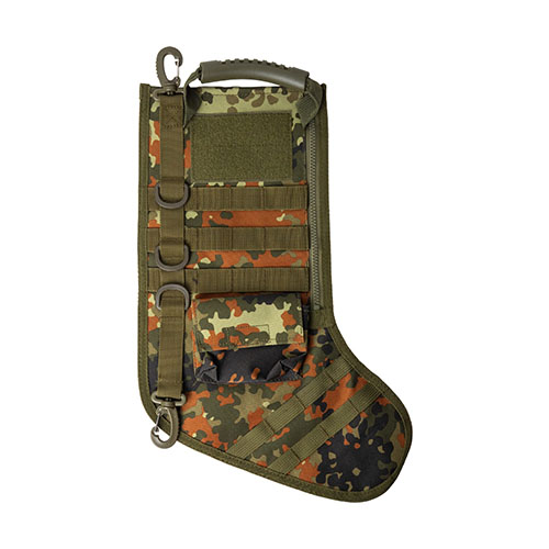 Den Tactical Christmas Stocking kombinerer holdbarhet, MOLLE-system, romslig design og tilpasningsmuligheter for en taktisk jul som skiller seg ut.