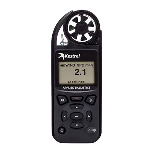Kestrel 5700 Elite måler 15 miljøparametere, har Bluetooth LiNK, bruker G1/G7 BC, og gir presise ballistiske beregninger i en kompakt design.