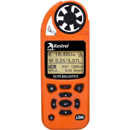 Kestrel 5700 Elite tilbyr presise ballistiske beregninger, Bluetooth LiNK, brukervennlig grensesnitt og tilgang til Litz-biblioteket for optimale langdistanse skudd.
