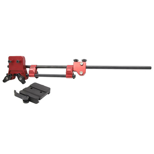 Bruk din MagnetoSpeed® V3 Chronograph uten å påvirke løpet med dette robuste Off Barrel Mount med Arca Swiss Clamp, justerbart for alle løpet lengder.