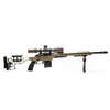 MDT ESS Chassis System Kit gir optimal ergonomi med justerbar buttstock, 15" forend og AR pistol grep, samt V-block bedding for stabilitet.