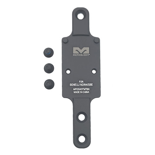 MPO PRO-DF, RED & RMR SHOTGUN PLATE gir optimal montering av RMR og forbedrer presisjon og hastighet for Benelli M2/M4/SBE. Perfekt for jegere og skyttere.