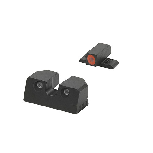 HYPER BRIGHT™ sikter gir overlegen synlighet i alle lysforhold med selvlysende tritium og slitesterk design, alltid klar for bruk uten vedlikehold.