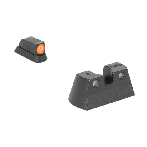 MEPRO Hyper-Bright™ sikter gir overlegen synlighet med selvlysende tritium og fargekontrast, alltid på og holdbare under alle forhold.