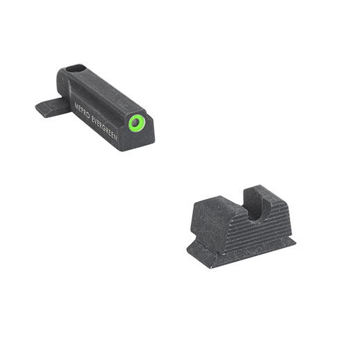 Mepro Evergreen™ gir superlyse LED-sikter for dag- og nattoperasjoner, som øker treffsikkerheten med klar visning av tre punkter.