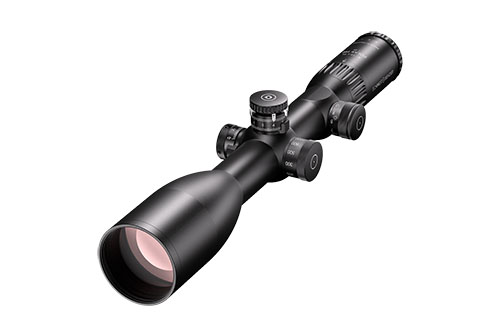 4–16x56 Polar T96 fra Schmidt & Bender tilbyr høy optisk klarhet og presisjon med BDC II-B og LT, ideell for jakt og skyting under varierende lysforhold.