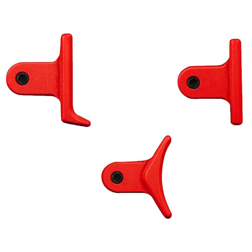 Justerbare trigger sko for Calvin Elite Custom AR & Remington 700, tilgjengelig i flere farger. Fullt sett inkluderer heeled, curved og straight sko.