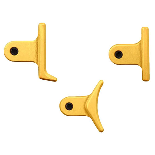 Justerbare trigger sko for Calvin Elite Custom AR & Remington 700, tilgjengelig i flere farger. Fullt sett med heeled, curved og straight sko for optimal tilpasning.