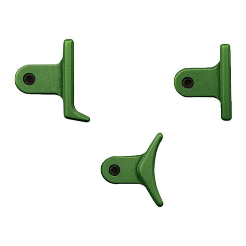 Justerbare trigger sko for Calvin Elite Custom AR & Remington 700, tilgjengelig i flere farger. Sett inkluderer heeled, curved og straight sko.