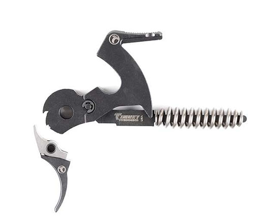 Timney Lever Action Trigger gir en fabrikkinnstilt, ikke-justerbar pullvekt på 3-3,5 lb, og sikrer presisjon og pålitelighet for seriøse skyttere.