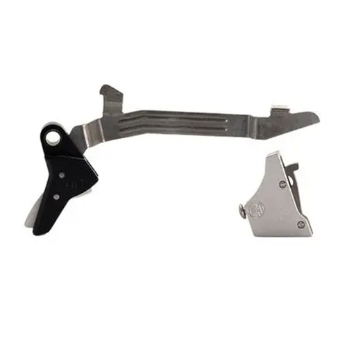 Timney’s Ultimate Builder’s Kit for Glock Gen 3-4 gir en lett og jevn avtrekksvekt på 2,5-3 lbs, med holdbare deler for pålitelighet og ytelse.