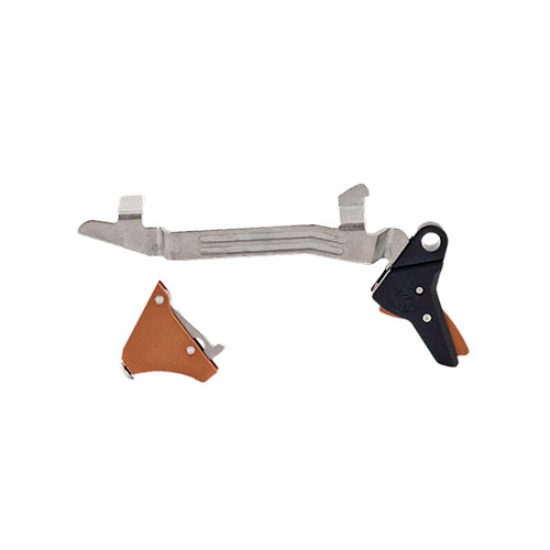 Timney Alpha Competition Trigger gir en 3-punds avtrekksvekt, lav friksjon og pålitelighet, uten behov for ekstra deler, perfekt for Glock Gen 5.