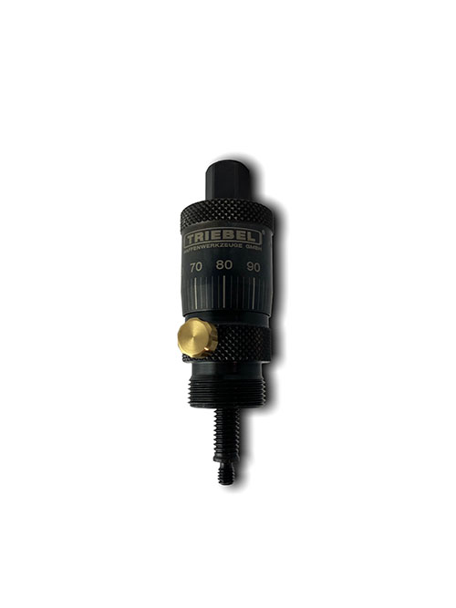 Fine Adjuster Triebel ClickXact® gir presisjon med justering i 0,02 mm, låsemekanisme for sikkerhet, og passer til alle 7/8" dies for optimal kontroll.