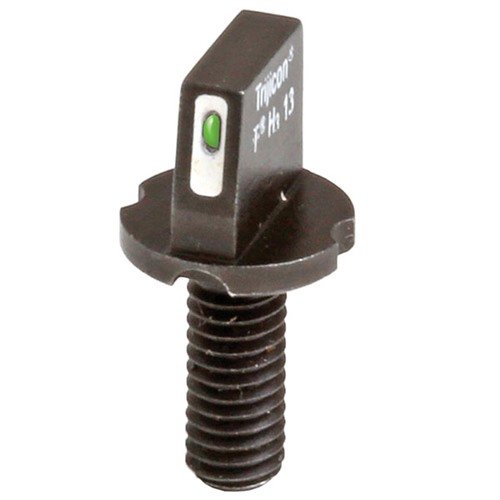 AR-15 POST 24/7 TRITIUM STRIPE gir rask og presis sikting i alle lysforhold med en grønn tritiumstripe og svart blad, perfekt for lavlys taktiske situasjoner.