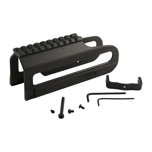 Lettvekts shotgun scope mount som enkelt installeres uten boring og tapping, gir stabil støtte for kikkertsikter og tåler kraftig rekyl.