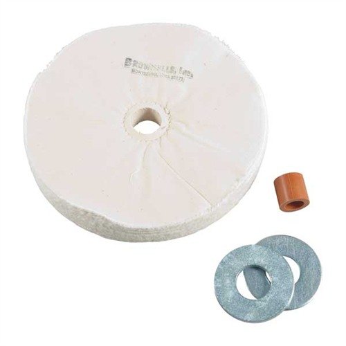 1" tykk løs muslinhjul er en økonomisk løsning som tilsvarer 4-1/2, 20-lags hjul, lett å håndtere og med arbor kun sydd.