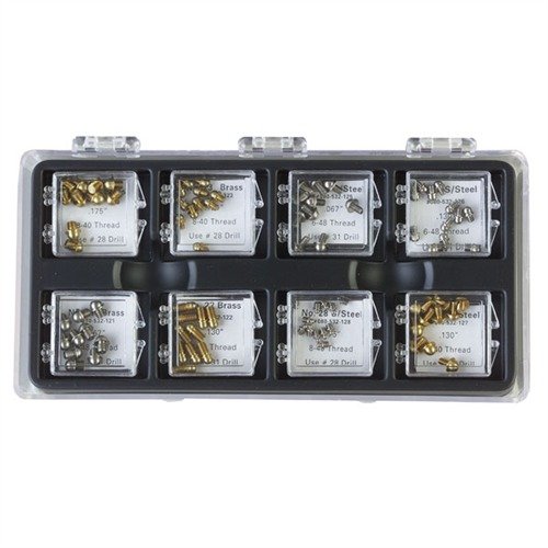 Brownells Shotgun Sight Kit "C" tilbyr enkel installasjon med skjulte skuldre, et stort utvalg av størrelser i messing og rustfritt stål for alle skytere.