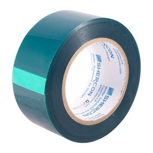 Sterk og fleksibel polyester tape som tåler opptil 204° C, perfekt for ovnsherdede finishprodukter som Gun-Kote og Teflon. Resterer ren ved fjerning.