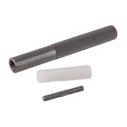 Kombinasjonspunch med høy slagstyrke, byttbare tips i nylon og messing, perfekt for gunsmiths og maskinister. Gir presis kontroll uten merker.