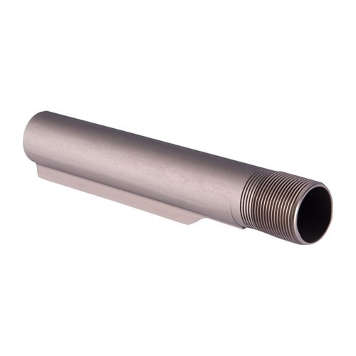 Brownells 2-Position Mil-Spec AR-15 Buffer Tube har en period-korrekt anodisert grå finish, passer til mil-spec buttstocks og er laget av 6160-T6 aluminium.