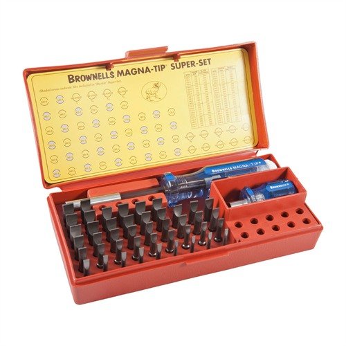 MAGNA-TIP 44 BIT-settet gir presisjon med 44 forskjellige bits, TRUE hollow-ground design for maksimal kraftoverføring og en praktisk Stubby Handle for trange steder.