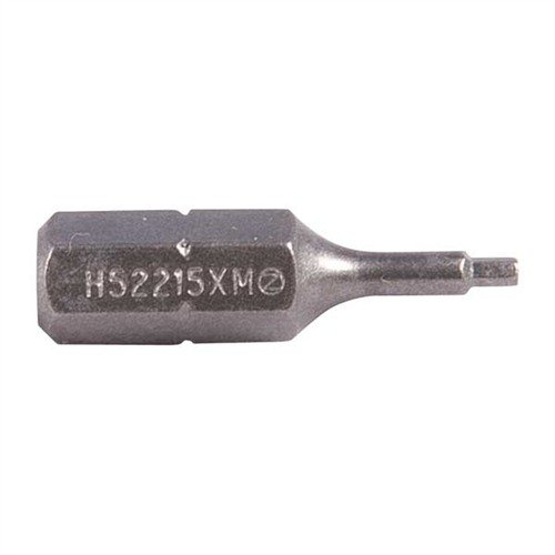 Brownells Metric Allen Head Bits gir presis passform for metric hex skruer, laget av herdet stål for langvarig holdbarhet og et omfattende utvalg av størrelser.