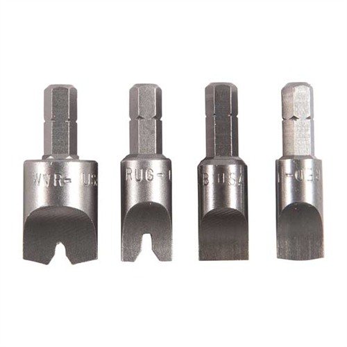 BROWNELLS MAGNA-TIP® Windage/Clamp Screw Bits gir en presis, sklisikker passform, holdbar konstruksjon og er kompatible med ulike skruetyper for enkelt montering.