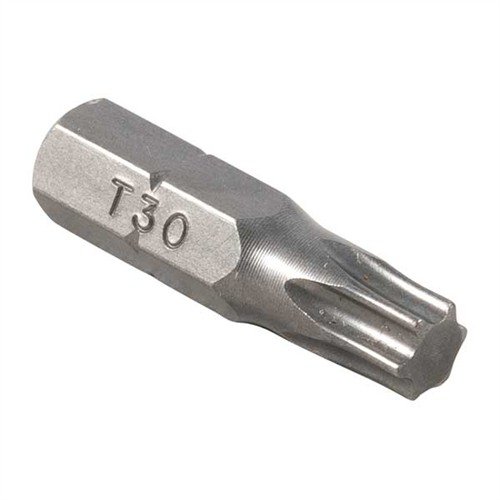 TORX® BITS fra BROWNELLS er essensielle for montering av alt fra kikkertsikter til biler. Sett med 10 biter, 1" lange og ¼" shank. Perfekte for presisjon!