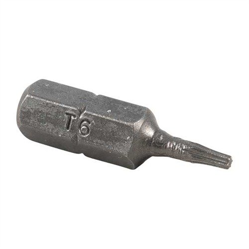 TORX® BITS fra BROWNELLS er perfekte for alt fra kikkertsikringer til biler. Settet inneholder 10 bits, hver 1" lang med ¼" skaft.